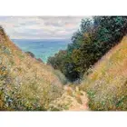 Claude Monet, Road at La Cavee Pourville, 1882, Lustre Canvas Print, 24" x 32"