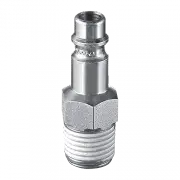 PREVOST ERP HIGH FLOW PLUG FOR COUPLERS, 3/8" BODY, INDUSTRIAL, 1/4" MALE NPT