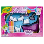 "Crayola Scribble Scrubbie Pets Glam Tub, Color & Wash Animal Set for Kids"