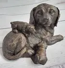 Art Deco Detailed Labrador Retriever Dog Indoor/Outdoor Bronze Sculpture