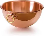 Mauviel M'Passion Copper Egg White Beating Bowl with Ring, 5-qt, Made in France