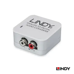 LINDY林帝 類比轉數位 音源轉換器ADC (70409) AV RCA 類比音源 轉 數位光纖同軸音源