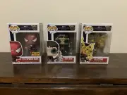 Funko Pop Lot Marvel Spider-Man Doc Ock Electro With Protectors 1158 1163 1164