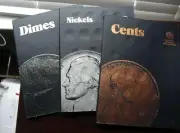 Lot of 3 Unused Whitman Coin Folders Albums Cents Nickels Dimes