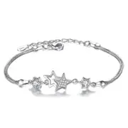 Copper Jewelry Fashion Woman Bracelet Retro Five-pointed Star Bracelet