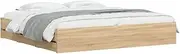 vidaXL Bed Frame with Drawers Sonoma Oak 183x203 cm King Size Engineered Wood