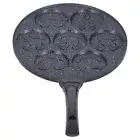 Smiling Face 7 Hole Frying Pan Mini Flat Bottomed Pancake Pan Nonstick Hambur SD
