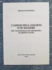 Franco Mannino 2 Cadences For Concert D Major Boccaccini & Spada