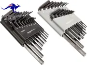 Allen Wrench/Hex Key Set with Sae/Metric Sizes and 2 Storage Cases, 36 Piece Set