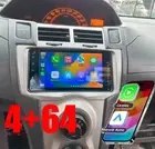 Head Unit For Toyota Yaris 2005-2011 4+64 With Apple Carplay Android Auto Camera