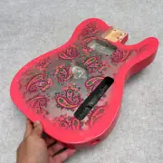 Guitar Body Telecaster alder wood HS Paisley pink 5.19 LBS