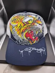 Y2K Ed Hardy Tiger Trucker Hat NWT