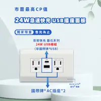 在飛比找PChome24h購物優惠-【易智快充】國際牌 Panasonic 星光面板-磐石24W