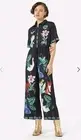 Gorman Animalia Jumpsuit Tara Whalley Size 8 Womens Pantsuit Black Colourful
