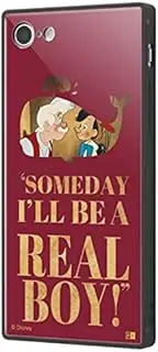 Ingrem iPhone SE (3rd Generation)/iPhone SE (2nd Generation)/iPhone 8/iPhone 7 Case Shockproof Cover KAKU Disney Disney Pinocchio/Famous Scene