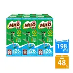 【MILO 美祿-週期購】巧克力飲品減糖配方198MLX2箱(共48入;24入/箱)