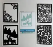 HSN Diamond Press A2 Holliday Background Dies