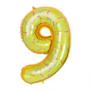 32-inch Giant Donut Number 9 Foil Balloon