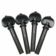 50pcs Full Size Ebony Violin Pegs pins.4/4 Violin Tuning Key Tuner String winder