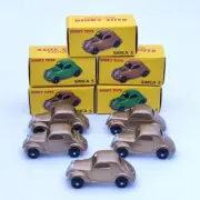 Lot Of 5Pcs DeAgostini 1:43 Dinky Toys 35A Simca 5 Brown Diecast Models Car