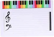 BCOATH 3pcs Classroom Music Teaching Boards Piano Stave Whiteboard Whiteboard Portable