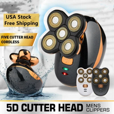 Men Bald Hair Remover Shavers Bald Head Razor Smooth Skull Cord Cordless Wet Dry