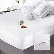 Nestl Premium Polyester Zippered Mattress Encasement - Twin Mattress Protector - Fits 15 Inches Deep