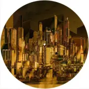 Slipmat Slip Mat Pad Felt for 12" Turntable LP DJ Vinyl Record Player CITY SCAPE