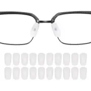 10 Pairs Eyeglass Nose Pads 3mm Slip-on Glass Nose Grip White