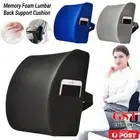 Memory Foam Lumbar Back Support Cushion Pillow Waist Home Office Car Chair Mesh