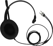 3.5mm Monaural Telephone Headset, Office Corded Headset with HD Microphone, Plug and Play, All Day Comfort Office Headset for Devices with 3.5mm Headphone Jack