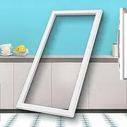 Viprh Upgraded W10830274 Freezer Door Gasket 32.09" x 16.93" Compatible with Maytag Whirlpool Refrigerator Door Gasket Freezer Door Seal Replace W10294127, W10443273, 4454925