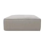 [James Lane] Riley Boucle Pumice Modular Small Ottoman