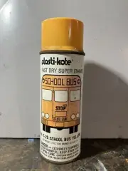 1983 Plastikote Vintage Spray Paint Graffiti Can School Bus Yellow