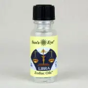 Libra, Rose Geranium/Citrus, Sun's Eye Zodiac Oil, 1/2 Ounce Bottle