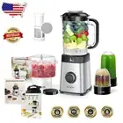 Stylish Blender & Food Processor Combo - 5 Speeds and 4 Containers Included