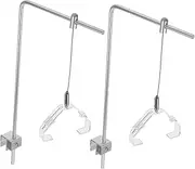 BESPORTBLE 2pcs Aquarium Light Stand Fish Tank Accessory Holder Aluminum Alloy Height Adjustable Freshwater/Saltwater Vibrant Lighting