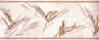 Contemporary Mauve Gold Brushstroke Abstract Light Textured Wallpaper Border