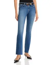 L'Agence Sneeki Mid Rise Straight Jeans in Stanton 31
