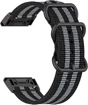 [FULNES] 22 26mm Loop Nylon Watchband Quick Release Straps For Garmin Fenix 6 6X Pro 5X 5 Plus 3HR 7X 7 Forerunner 935 VERTIX2 Smart Band