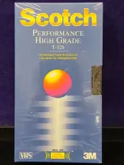 NEW SEALED NIP Scotch Performance High Grade T-120 Blank VHS Tape