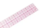 C-Thru W-248 24" 8ths Graph Rulers,clear,plastic,great for pattern making & more
