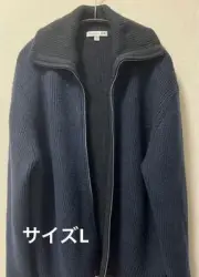 UNIQLO JWA Soufflé Yarn Ribbed Full Zip Sweater L Size