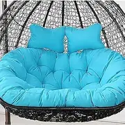 Waterproof Washable Double Swing Chair Cushion, Thick Hanging Egg Chair Cushion, Hanging Basket Seat Replacement, Hanging Hammock Chair Cushion Upgrade