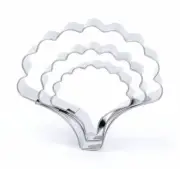 3pcs Shell Shapes Stainless Steel Cutting Polymer Clay Jewellery Earring Cutter