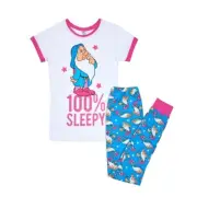 Disney Ladies Sleepy Pyjama Set Snow White and the Seven Dwarfs