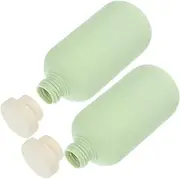 FIXOSHEE 2pcs Travel Toiletry Bottles with Leakproof Squeeze Containers for Shampoo Conditioner Wash Travel Bottles for Essentials