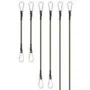 11.8" 23.6" 35.4" Bungee Cords 1 Set Elastic Bungee Rope with Aluminum Hooks
