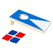 Wooden Table Bean Bag Game Set Toy for 4 Sandbags for Parent-Child Interaction