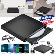 USB External DVD CD Drive Reader Disc Combo Windows 07/08 Laptop PC Burner ACB#
